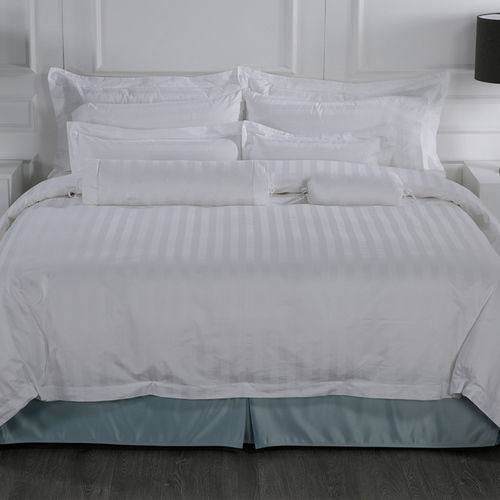 Eliya White Bed Sheet Comforter Hotel Bedding Set