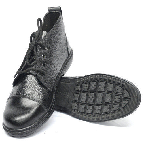 Black Ankle Safety Shoes