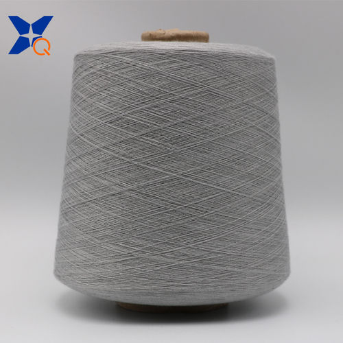 Grey Stainless Steel Fiber Blended Polyester Fiber Ring Spun Yarn