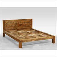 Antique Style Wooden Bed Home Furniture