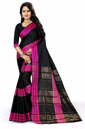 Multi Heavy Cotton Silk Saree