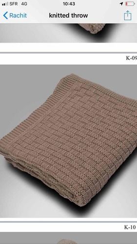 Cotton Knitted Throws