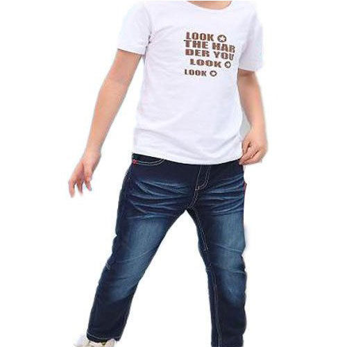 Washable Kids Denim Blue Stylish Jeans