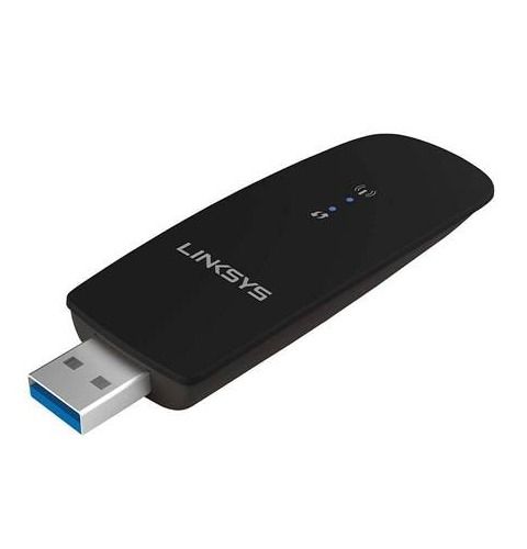  ब्लैक डुअल-बैंड Ac1200 वायरलेस USB 3.0 एडाप्टर (Linksys) 