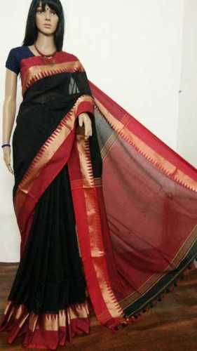 Various Colors Are Available Pure Cotton Plain Saree