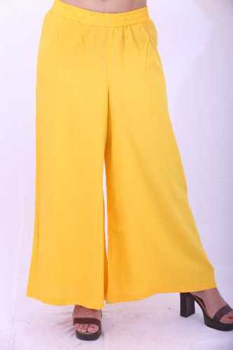 Rayon Yellow Dye Palazzo