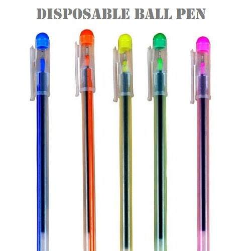 Multi Color Disposable Blue Ball Pen