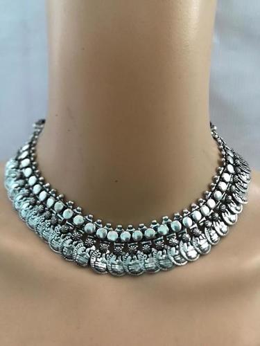 German Silver Oxodised Neklace