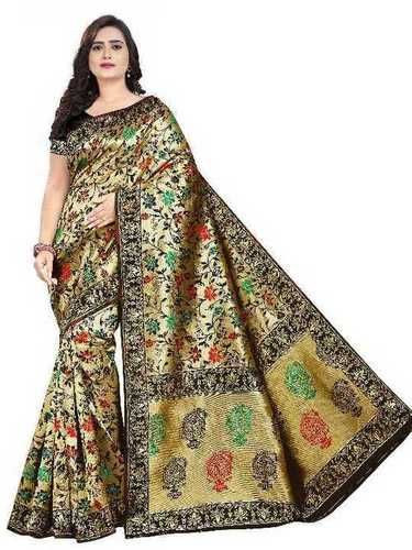 Various Colors Are Available Printed Hand Loom Weaving Saree