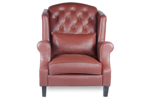 Amber Accent Luxury Leather Chair No Assembly Required