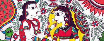 Mithila Painting (Bihar Art And Craft) Size: As Per Order