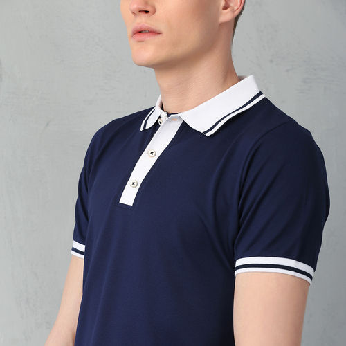 Iron Navy Blue Polo T Shirt