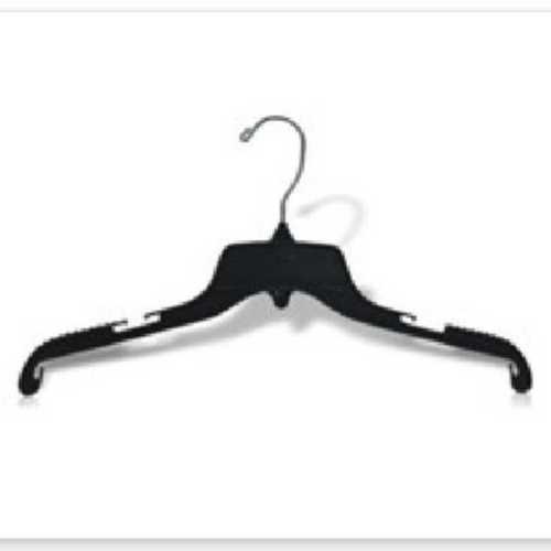 Black Plastic Garment Hanger (Black)