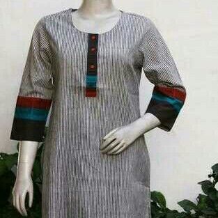 3/4th Sleeves Cotton Kurtis