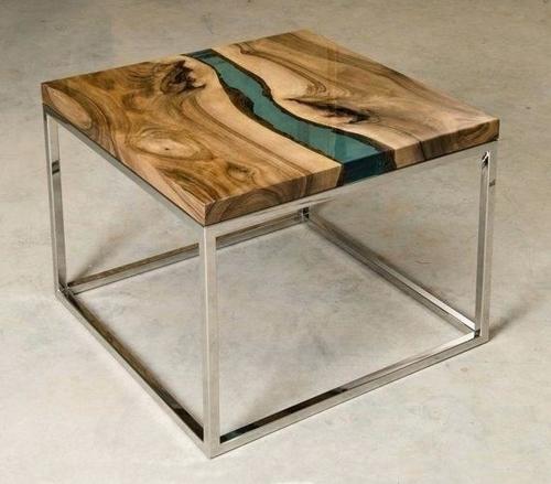 Durable Epoxy Wooden Hotel Coffee Table