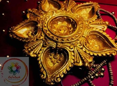 Gold Color Diwali Diya