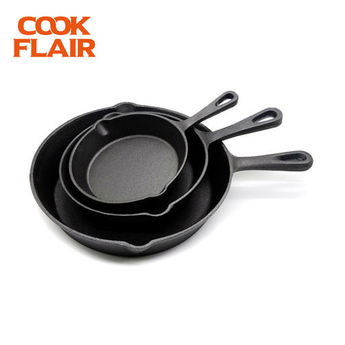 Cast Iron Skillet Set (3-Piece)