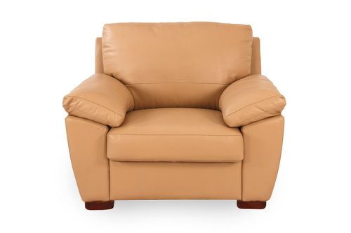 One Seater Leather Sofa - Lucas No Assembly Required