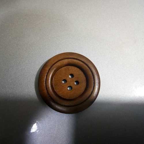 Four Whole Wooden Button