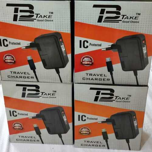 Black Ic Protected Mobile Charger