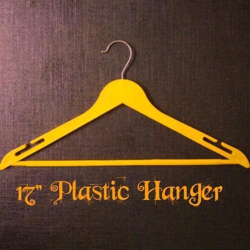 Yellow Plastic Wooden Hanger