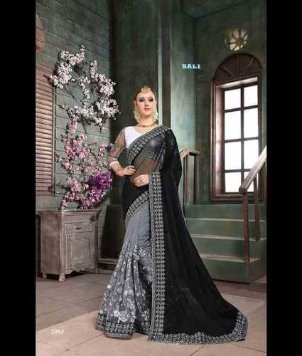 Designer Embroidery Work Saree