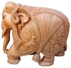 Wood Wooden Elephant For Decoration