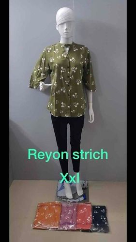 Designer Ladies Rayon Tops