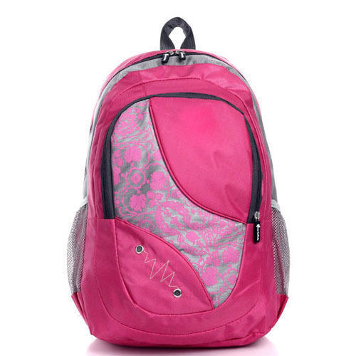 pink colour college bags