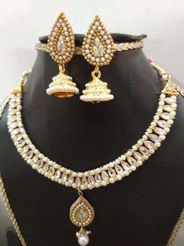 White Designer Kundan Choker