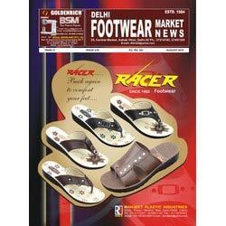 Glossy Paper Delhi Racer Footwear Market News Magazine