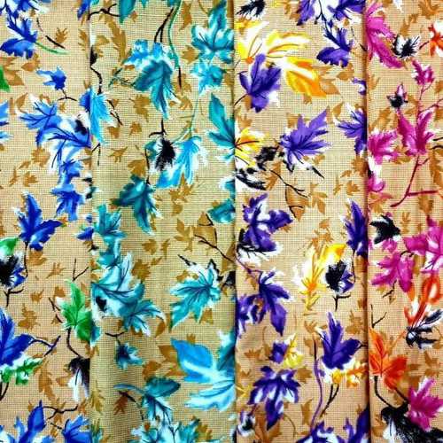 Multicolor Printed Cotton Nighty Fabric