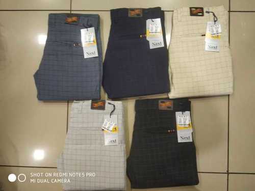 All Mens Check Cotton Formal Trouser