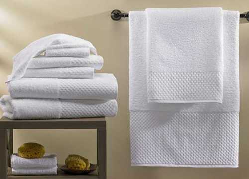 Plain White Hotel Bath Towels