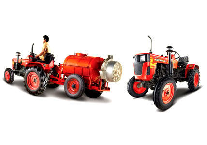 Red & Black Power Steering Agricultural Tractors