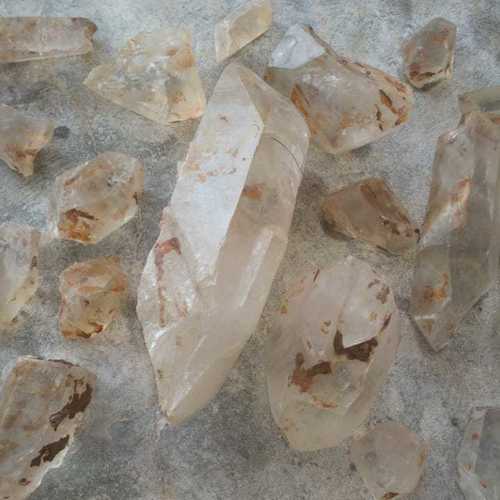 Pure Natural Quartz Crystal Size: Vary