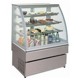Display Glass Counter - Metal and Glass, 50-100kg Weight, Rust Resistant | Energy Efficient, Shiny Metallic Finish