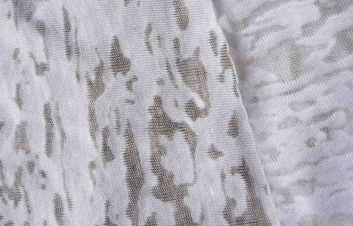 Exceptionally Soft Polyester And Nylon Yarn Burnout Fabric