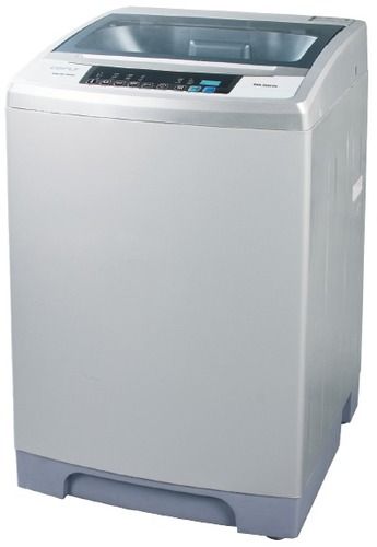 White Silver Stainless Steel Top Loading Fully Automatic Washing Machine