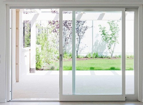 White Wooden Textures Upvc Sliding Doors And Windows At Price Range 250 450 Inr Square Foot In Noida Id 5710915