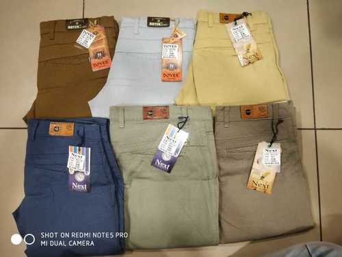 Mens Plain Cotton Trouser