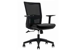 Black Fine Finish Mesh Office Chairs