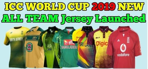 2019 world cup all team jersey