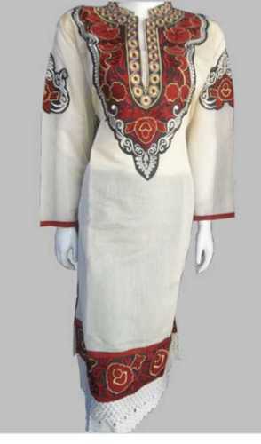 Ladies Embroidery Cotton Suits Hand Embroidered