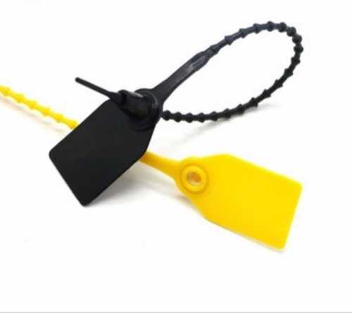 Yellow And Black Smooth Edge Seal Tags