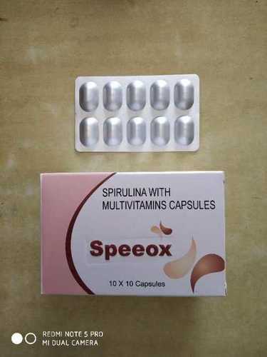 Speeox Capsules Ingredients: Spirulina With Multivitamins