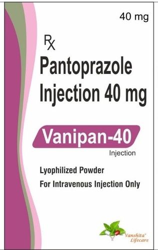 Vanipan-40 Injection Ingredients: Pantoprazole Sodium Ip 40 Mg