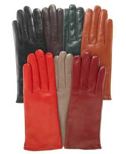 Leather Plain Hand Gloves