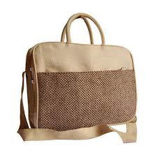 Natural Fancy Jute Laptop Bag