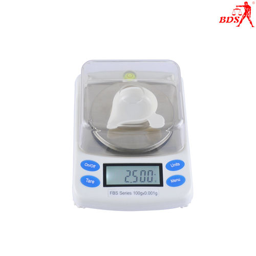 White Bds-Fbs Electronic Digital Carat Jewelry Weighing Balance